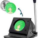 KUNHEWUHUA 2-1/4" 58mm Graphic Punch Die Cutter Badge Button Maker for 2-1/4" 58mm Badge
