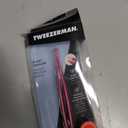 Tweezerman Stainless Steel Slant Tweezer - Eyebrow Tweezers for Women and Men (Neon Pink)