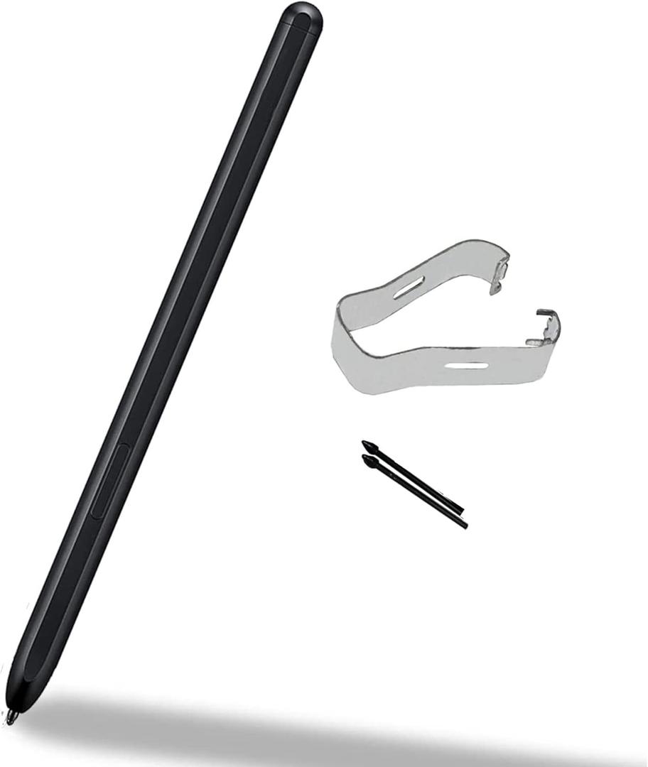 Galaxy Z Fold 4 S Pen Fold Edition,S Pen Z Fold 4,4096 Pressure Levels,Stylus Pen Replacement for Samsung Galaxy Z Fold 4 5G + Tips/Nibs(Black) EF- FF92PCBEGUS