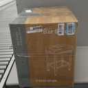 Sweetcrispy Bar Stools Set of 4, 24 Inch Counter Height Stools, PU Leather Upholstered Bar Chairs with Footrest, Modern Bar Stools for Kitchen Island, Dining, Living Room, Black