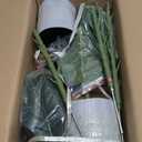 TALVADI 2 Pack Faux Fiddle Leaf Fig Tree  40" Fake Tree with Black Planter & Artificial Turf, Floor Plants for Home or Office Decor, Artificial Plants Indoor Housewarming Gift