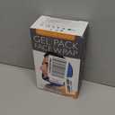 LotFancy Face Ice Pack Wrap for TMJ, Wisdom Teeth, with 4 Reusable Hot Cold Therapy Gel Packs, Pain Relief for Head, Oral and Facial Surgery, Dental Implants, Blue