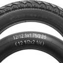 12 1/2 x 2 1/4 Replacement Tire and Inner Tube, 12.5x2.25 Tube with CR202 Angled Valve Stem, 12-1/2 x 2-1/4 Tyre Fit for Electric Scooter Razor Pocket Mod, Currie, Schwinn, GT, IZIP, eZip(2 Sets)