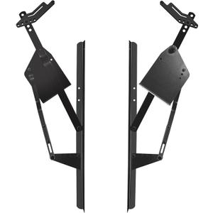 Universal Garage Door Hardware Kit for Single-Panel Garage Doors,Universal One-Piece Black Steel Garage Door Installation Kit,Replacement for Old Lifting Door
