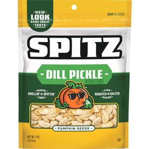 Spitz Pumpkin Seeds, Dill Pickle, 4 Oz Snack Bag (4 Ounce (Pack of 1))