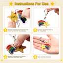 Henoyso 36 Sets Inspirational Star Keychains Bulk You're a Star Keychains End of School Year Student Gifts from Teachers Graduation