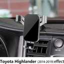 Car Phone Holder for Toyota Highlander 2014 2015 2016 2017 2018 2019 Auto Accessories Best Cell Phones Mount Cellphone Mobile Cradle Charging GPS Stand