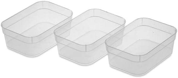 Sterilite 13558608 Medium Storage Trays Clear - 1 Pack Count of 3 