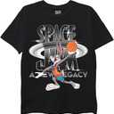 Space jam Boys' Space Jam: a New Legacy Tune Squad Short Sleeve T-Shirt - Boys 4-20 (Black, L)