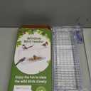 SUNALLY Window Bird Feeder for Outdoors, Clear Bird Feeders Window Mounted with Strong Suction Cups, Transparent Birds House Outside Wild Watching for Garden, Yard, Elderly Kids Viewing