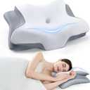 Cervical Pillow for Neck Shoulder Pain ReliefErgonomic Side Sleeper Pillow for SleepingOdorless Orthopedic Contour Memory Foam Pillows,Cooling Neck Support Pillow,Bed Pillow for Back Stomach Sleeper