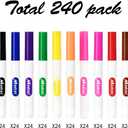 Madisi Washable Markers, Broad Line Markers, Assorted Colors, Classroom Bulk Pack, 240 Count