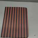 Case for iPad 11th (A16) 11-inch 2025 /10th Generation 10.9-inch 2022, Adorable Striped, Dedicated Pen Slot Suitable for Anyone, Slip-Resistant/Shock-Absorbing Protection-Dark Brown-Black