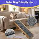 Pawaboo 2026 Upgraded Small Dog Ramp for Couch Foldable, 5 Ajustable Height