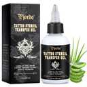 Pjordo Tattoo Stencil Transfer Gel Solution, Tattoo Stencil Gel, Tattoo Transfer Gel for Transfer Stickers Paper Machine Stencils, Tattoo Supplies Accessories for Tattoo Artists & Beginners