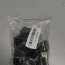 16 Pcs 1" x 1" (25mm x 25mm) L Shaped Rubber Angle Iron Caps, Furniture Angle Iron Foot Pads Furniture Rubber Leg Covers, Black