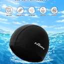 Firesara Fishtail Fabric Swim Cap for Men Women, Breathable High Elasticity Swimming Cap Hair Protection Quick Dry Soft for Long Hair Short Hair, Kids Boys and Girls