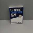 Doctor's Select 3 Pairs Plus Size Compression Socks Wide Calf - 6XL | 20-30 mmHg Compression Socks for Women Wide Calf