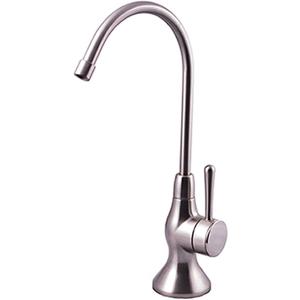 Watts Premier Top Mount Twist Air Gap Faucet with 3/8" Supply Tubing Connection for RO Reverse Osmosis Water Filtration Systems, Variable Flow Lever, Monitored Timer System, Brushed Nickel