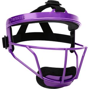 Dinictis Softball Face Mask, Lightweight, Comfortable, with Wide Field Vision, Durable and Safe Face Guards, Premium Protective Softball Fielder's Mask (Purple)