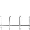 Home Basics Durable 12-Hooks Over-The-Door Hanging Rack (Chrome)