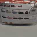 Homemate Electric Heated Blanket King - 100"x90" Heating Bed Blankets Throw with 10 Heating Levels 8 Hours Auto Off Fast Heating Over-Heated Protection Ultra Soft Warm Flannel ETL Certified Red (07-wine Red)