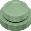 50PCS Sage Green Plastic Plates Disposable Green Plastic Plates include 25 Dinner (10.25") & Dessert/Salad (7.5") for Birthday, Baby Shower, Wedding, Graduation Party Decoration