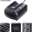CMCB104 Replacement for Craftsman 20V Max Battery Charger, Compatible with V20 Lithium Batteries CMCB101 CMCB204 CMCB202 CMCB201 CMCB209 CMCB205 CMCB102 CMCB100 Power Tool