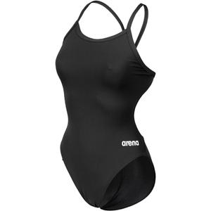 ARENA Women's Performance Solid Team Challenge Swimsuit (30, Black/White)