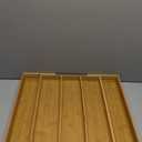 Purawood Kitchen Drawer Organizer - Expandable Utensil Drawer Organizer for Kitchen, Cutlery Tray & Silverware Organizer, 3-5 Slots - Bamboo Organizer for Utensils & Flatware (Natural)