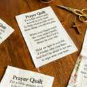 Christian Prayer Quilt with Cross Blessing - Fabric Sewing Project for Prayer Quilt Poem, A Meaningful Gift Suitable for Christians and Sewing Enthusiasts.