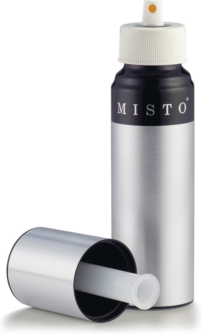 MISTO Brushed Aluminum Oil Sprayer, individual, Silver (Single)