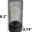 Solar Lanterns Outdoor Waterproof Lights Garden Decorations, Black Metal Lantern Decor,Solar Powered LED Lamp for Patio Tabletop Porch Deck Yard (8.2(1pcs))