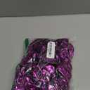 Taiyin 24 Pcs Hair Scrunchies Shiny Metallic Scrunchies Elastic Hair Ties Scrunchy for Women Solid Soft Bands for Gym Dance Party Cheerleading Softball Volleyball Baseball Sport Team Gifts(Purple)