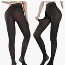 Fleece Lined Tights for Women – Warm Thermal Winter Tights, Translucent Sheer Fleece Leggings with Flawless Fit M