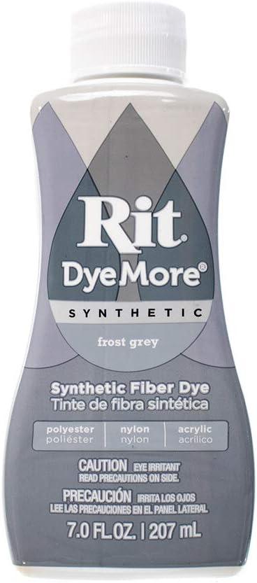 Rit DyeMore 7 Oz. Synthetic Liquid Fiber Dye for Clothing, Décor, and Crafts – Frost Gray (1 Pack)