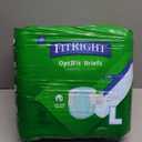 FitRight Adult Diapers, Ultra Heavy Absorbency, L (Waist Size 44in-56in), 20 Count, OptiFit Incontinence Briefs for Men and Women, Disposable, Moisture-Wicking, Leak Protection,