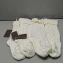 XOYTN 4Pack Christmas Stocking with Leather Patches18Inches Large White Custom Name Personalized Hanging Cable Knitted Xmas Stockings for Christmas Family Party Fireplace Decor