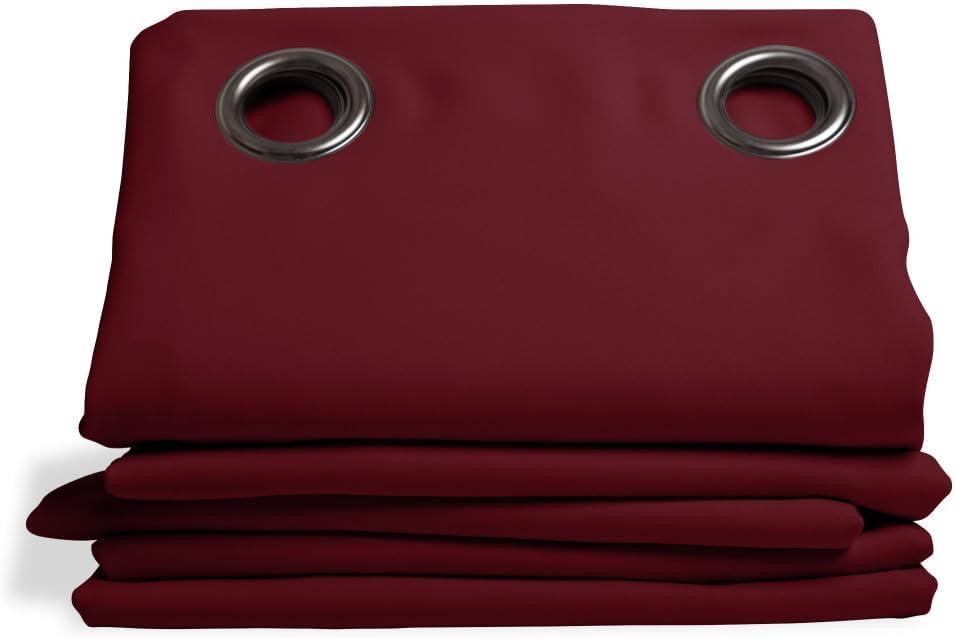 Moondream ThermActiv 2-in-1 Thermal Insulated & Blackout Curtain | Winter+Sommer | 100% Light Blocking | Patented Technology | Made in Europe | Grommet | 55" W x 95" L | Red - Garnet MC330