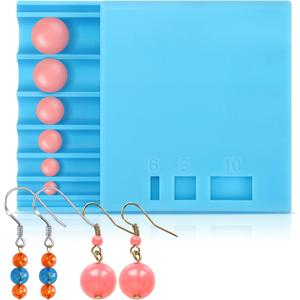 Teenyyou Polymer Clay Bead Roller Polymer Clay Earrings Tools Round Bead Maker Tools for Earrings Jewelry Making DIY (Round Shape)