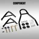 Jack Boss Motorcycle Stand Rear Combo Wheel Lift Stand, 500Lbs Capacity, Swingarm Spool Paddock Stand for Sport Bike, Fit for Yamaha, for Honda, Suitable for Kawasaki Black