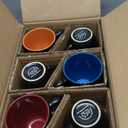 GBhome 16oz Coffee Mugs Set of 6,Ceramic Coffee Mugs for Man, Woman,Restaurant Modern Coffee Mugs Set with handle for Tea/Latte/Cappuccino/Milk/Cocoa. Dishwasher&Microwave Safe,Multi-Color,6 Pack