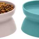 Kitty City Raised Cat Bowls, Small Bowl 2pk (Pastel)