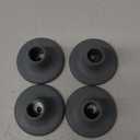4 PCS Replacement Feet Caps for Bedside Commode Seat, 1-1/8" I.D Rubber Feet Pads Universal Fit Shower Chair, Bath Bench Legs, Toilet Seat Leg Tips Large Suction Cup Feet for Commode Chair