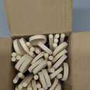 Eaasty 50 Pcs 9.8 Inch Wooden Spoons Bulk for Cooking Handle Long Wooden Spoons Stirring Spoons Oval Wood Mixing Spoons for Baking Mixing Serving Stirring Cooking Tasting Crafts