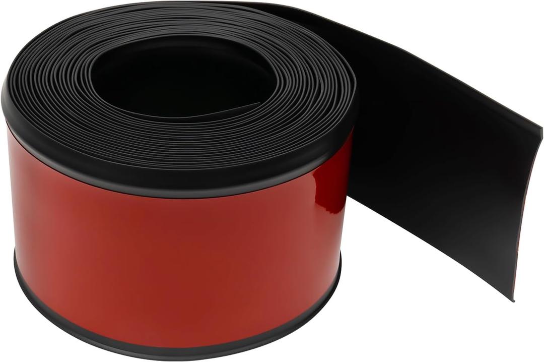 Vinyl Baseboard Trim Molding,Feet Self-Adhesive Rubber Wall Base Cove Base, Peel and Stick Baseboard(Black)