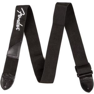 Fender Strap (Black With White Logo)