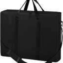 SIRUITON Folding Table Storage Bag, Portable 600D WaterProof Carry Bag for Folding Picnic/Camp Tables with Reinforcing Plate & Shoulder Strap, 48" D x 30" W x4.7 H Fits 8FT Folding Tablesbag only