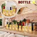 Tioncy 16 Pcs Empty Vanilla Extract Bottles for Homemade Vanilla Jar Glass Bottle with Cap, Shrink Band, Sticker DIY Crafts Wedding Gift Food Storage Canister for Bean(Multicolour,8.5 oz)