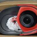 O-Cedar EasyWring Microfiber Spin Mop, Bucket Floor Cleaning System, Red, Gray, Standard